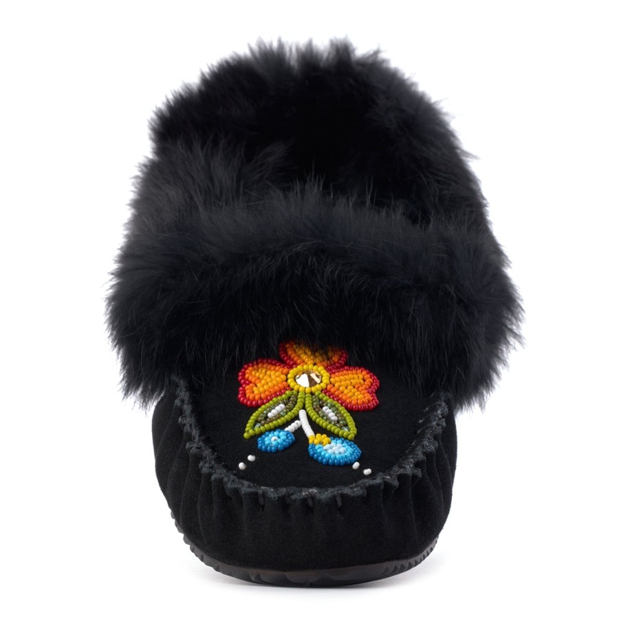 Women Manitobah Mukluks Moccasins | Bloom Street Black