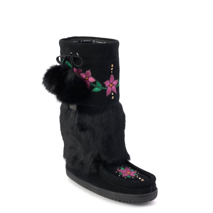 Women Manitobah Mukluks Waterproof Boots | Rise Mukluk Black