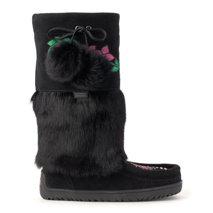 Women Manitobah Mukluks Waterproof Boots | Rise Mukluk Black