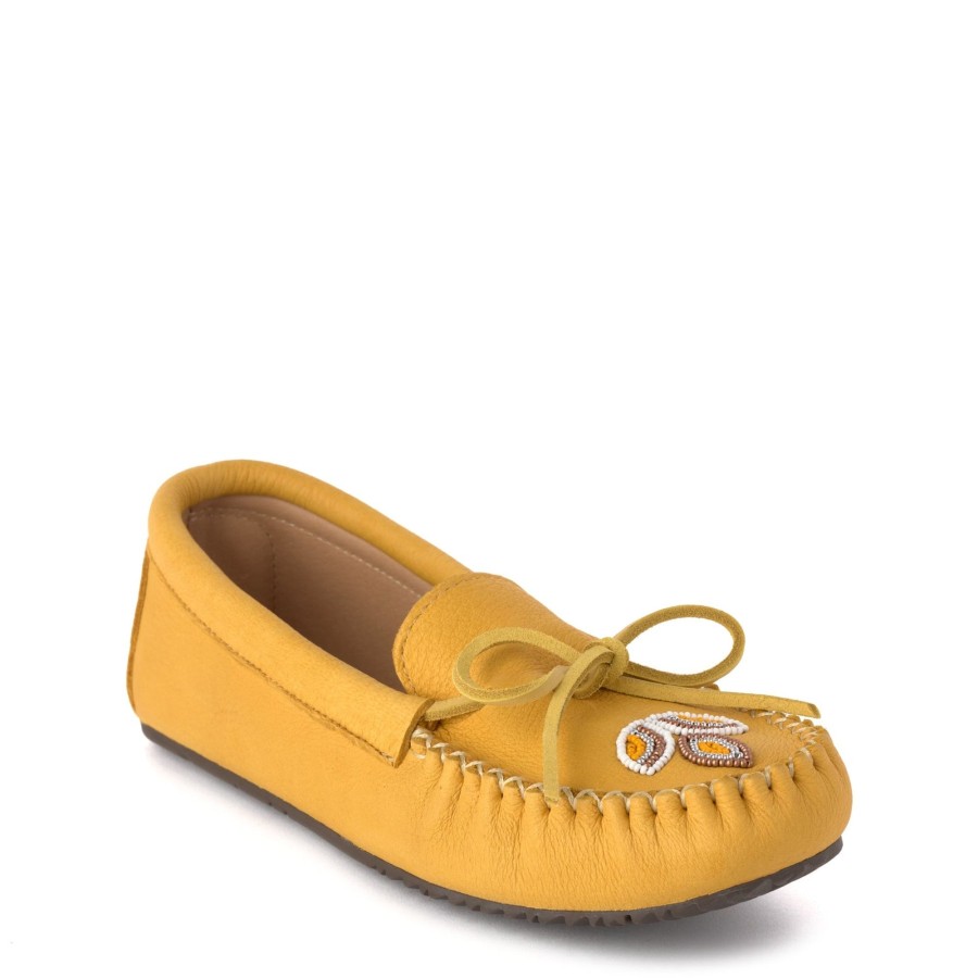 Women Manitobah Mukluks Moccasins | Deerskin Kayak Tan