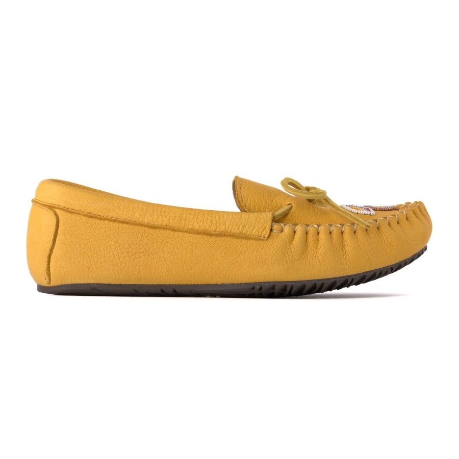 Women Manitobah Mukluks Moccasins | Deerskin Kayak Tan