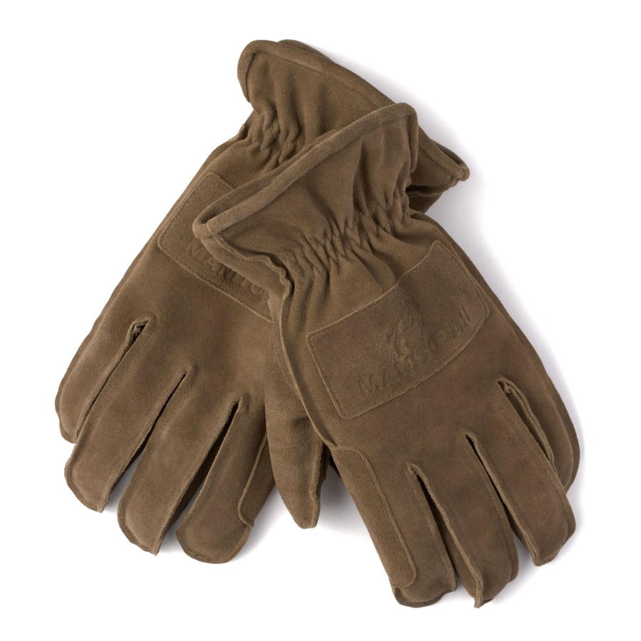 Women Manitobah Mukluks Mitts & Gloves | Men'S Suede Work Glove