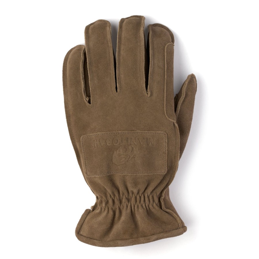 Women Manitobah Mukluks Mitts & Gloves | Men'S Suede Work Glove