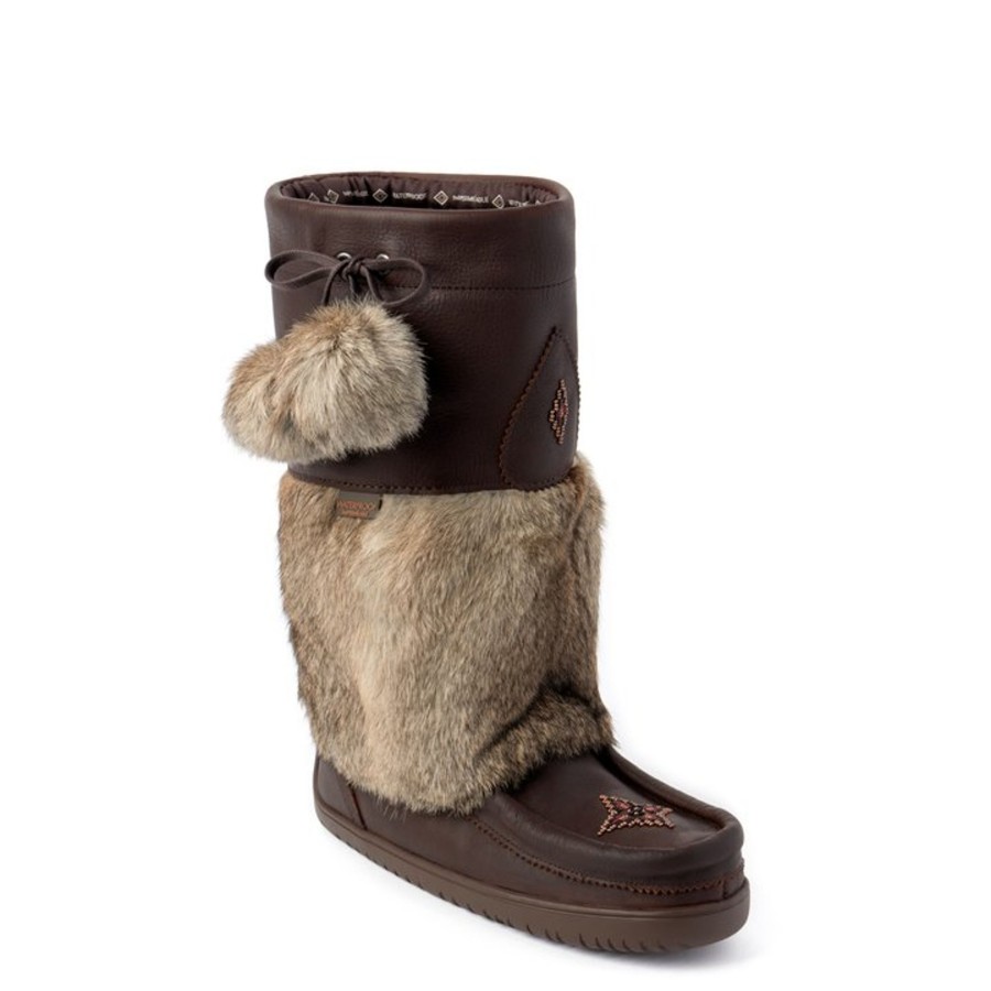 Women Manitobah Mukluks Waterproof Boots | Waterproof Snowy Owl Grain Leather