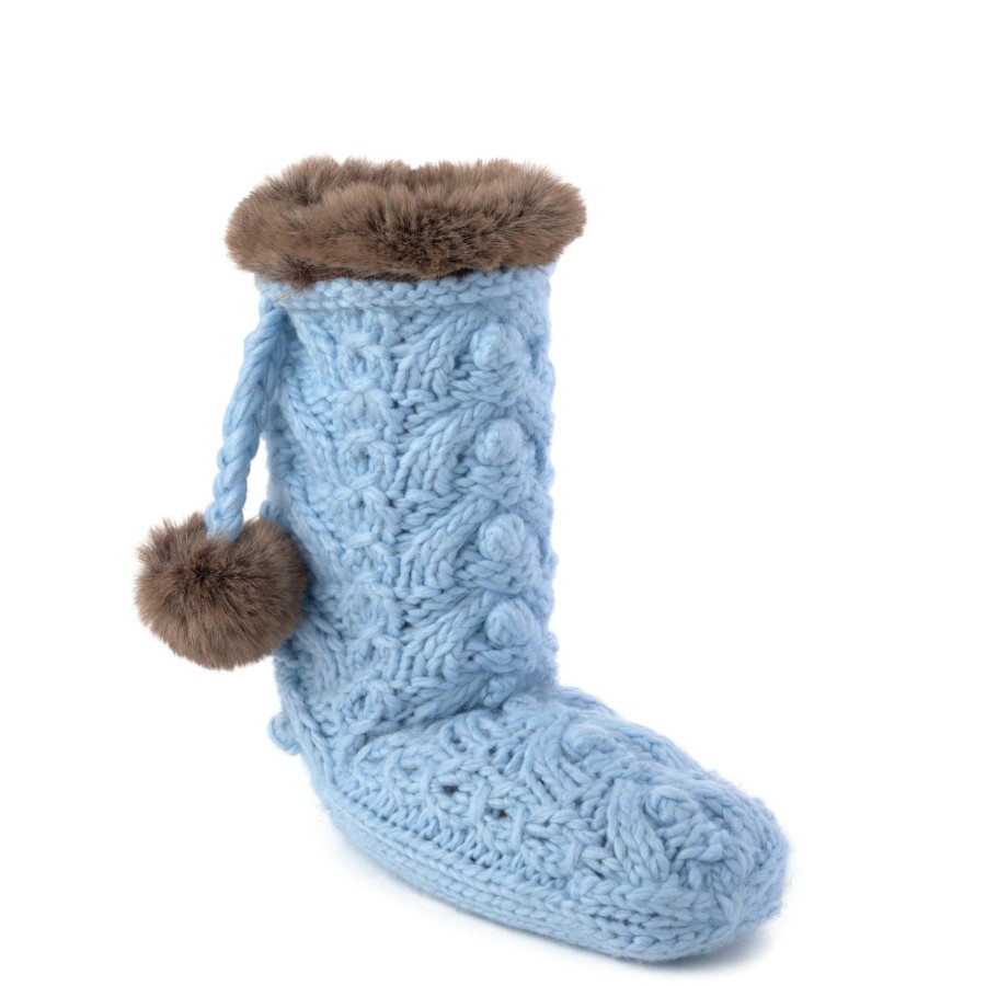 Women Manitobah Mukluks Socks | Tall Lined Knit Slipper