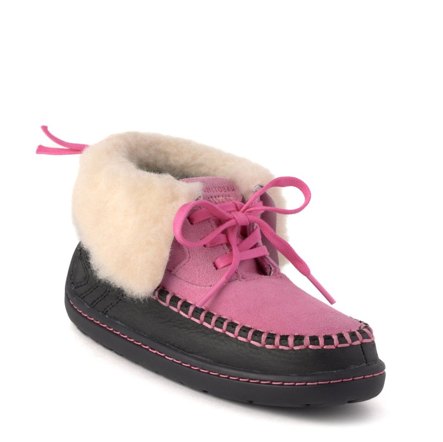 Kids Manitobah Mukluks Waterproof Boots | Girls Skoden Ankle Boot