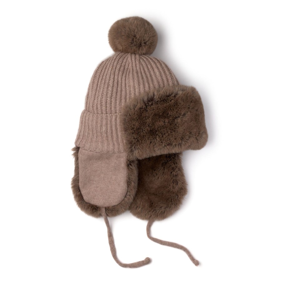 Women Manitobah Mukluks Hats | Pom Pom Trapper Toque