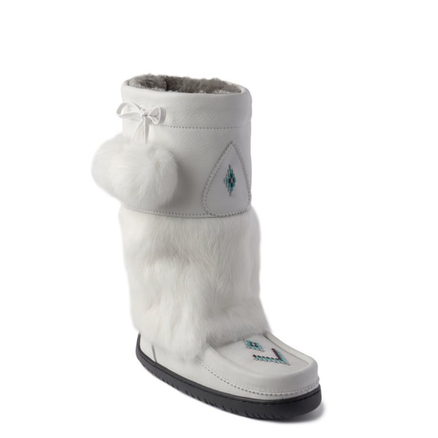 Women Manitobah Mukluks Winter Boots | Spirit Mukluk White