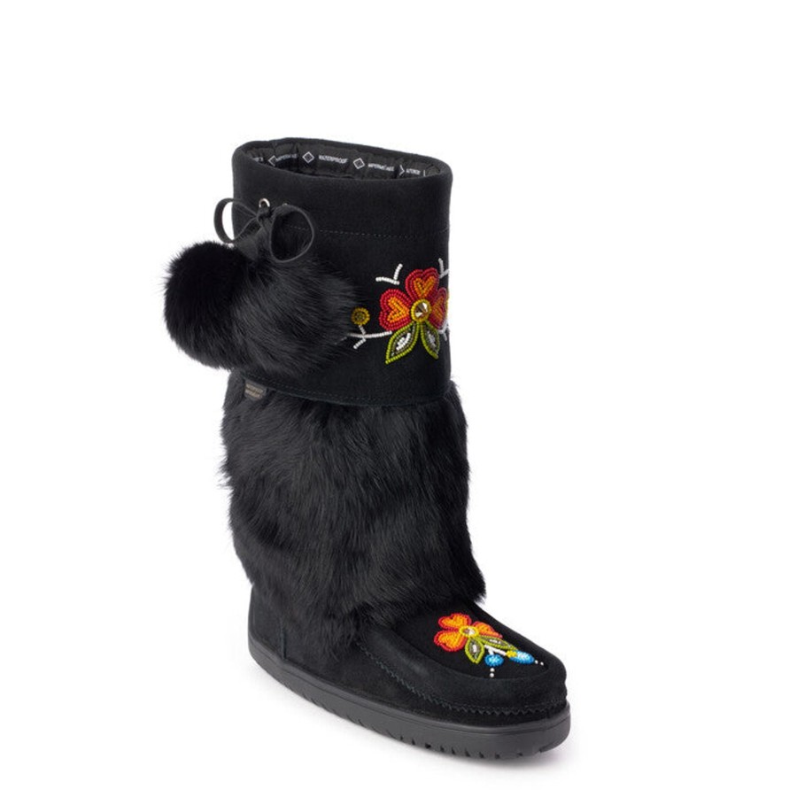 Women Manitobah Mukluks Waterproof Boots | Waterproof Bloom Mukluk Black