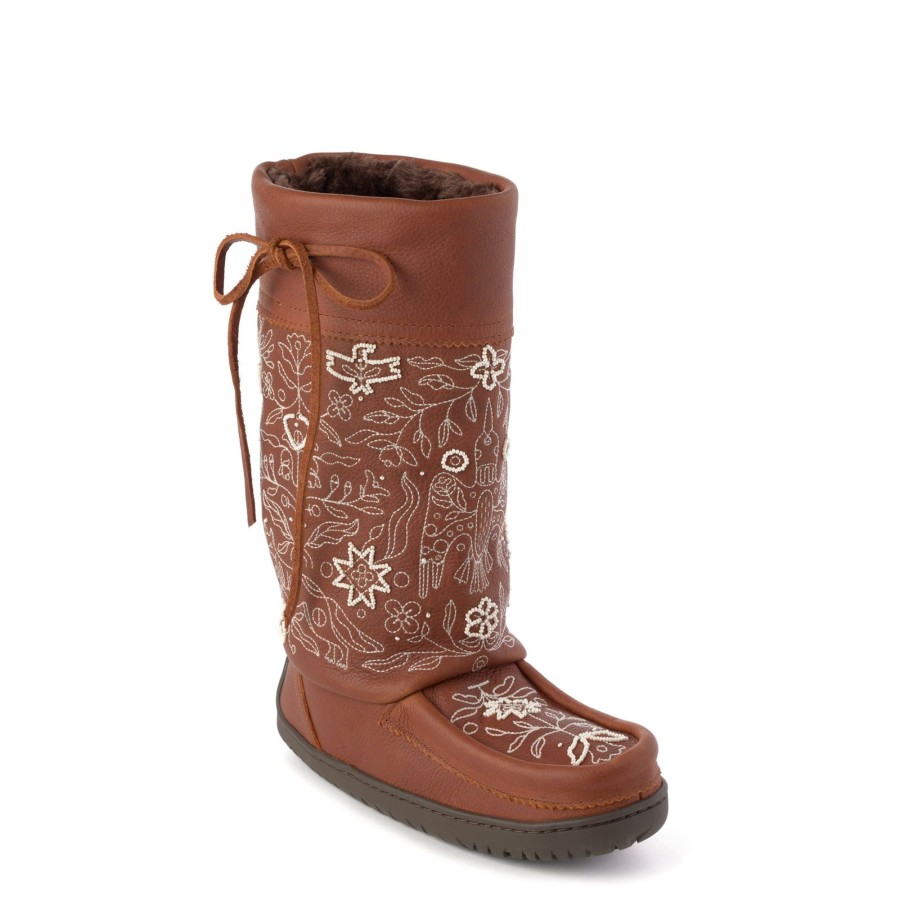 Women Manitobah Mukluks Winter Boots | Holler Gatherer Tobacco